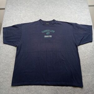 Vintage Timberland Shirt Mens‎ 2XL Navy Blue USA Made Tree Logo Graphic 90s